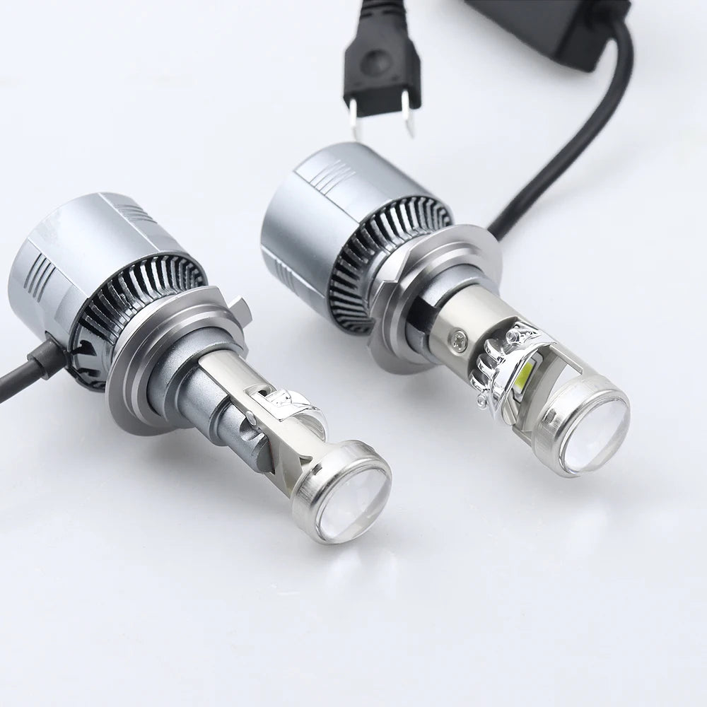 Led Projector Lens Hi/Lo Beam Car Headlight Bulb For Car/Motorcycle 12V 26000LM LHD