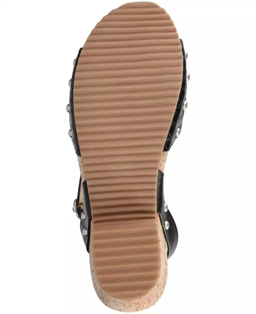 Journee Collection Vanessa Open Toe Platform Clog Heels