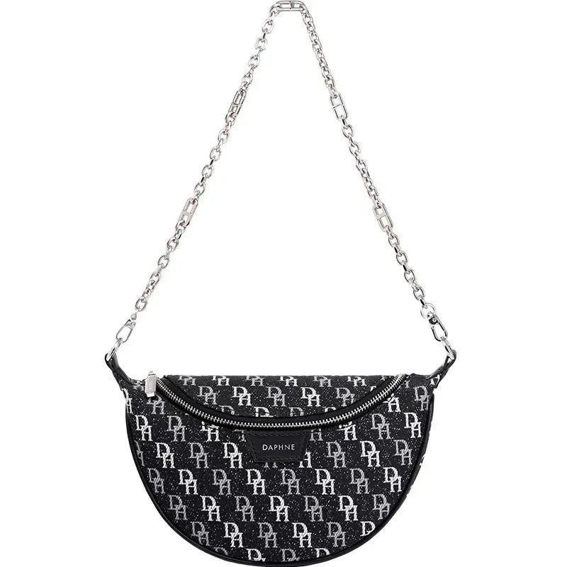 High-quality Letter Pattern Chain Shell Bag