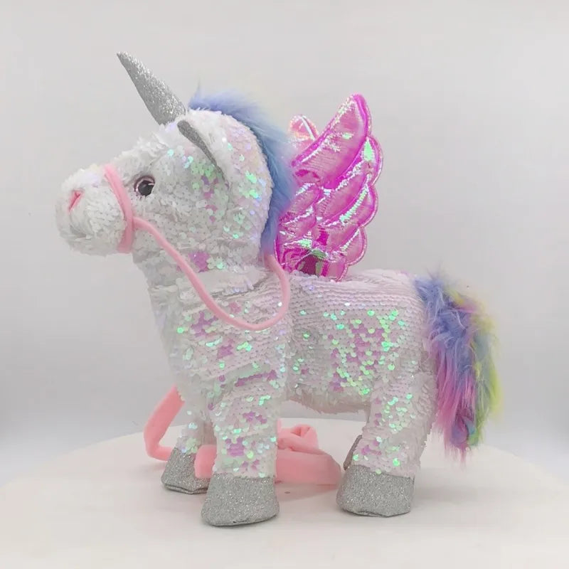 35cm Sequin Electronic Pet Walking and Singing Unicorn Toy