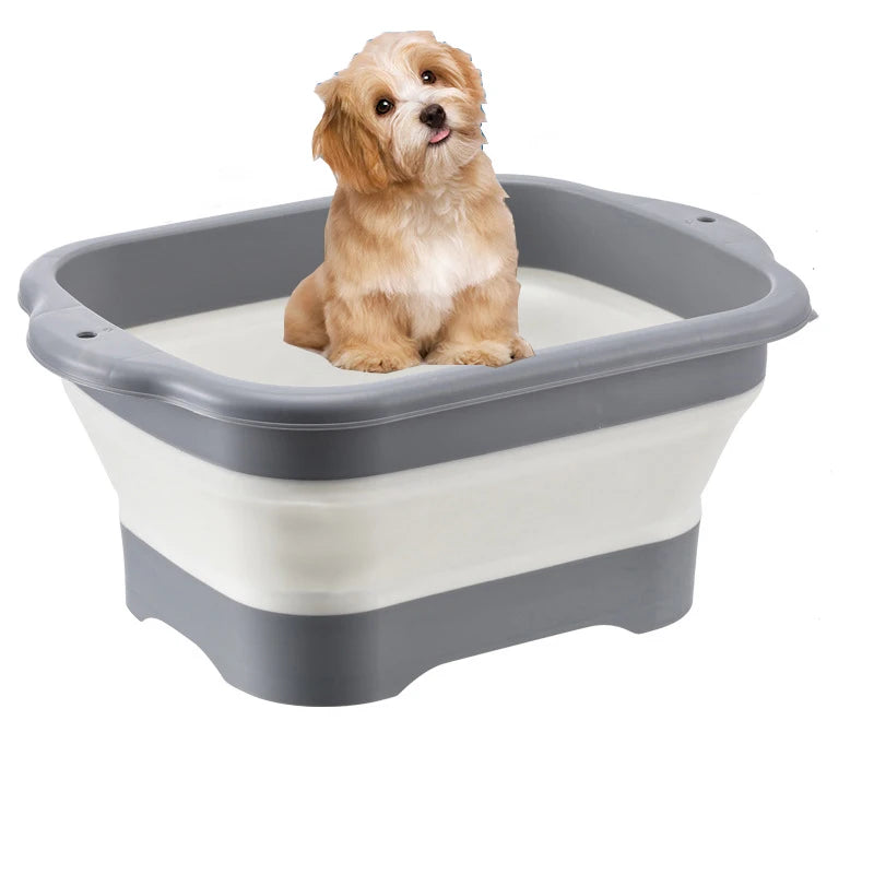 Pet foldable bath tub for small dogs