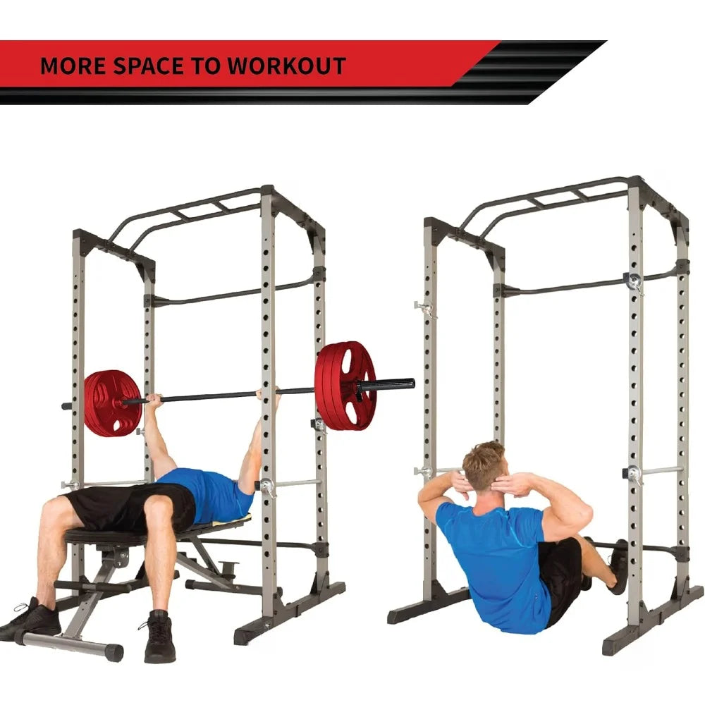 Squat Rack Power Cage with Optional LAT Pulldown