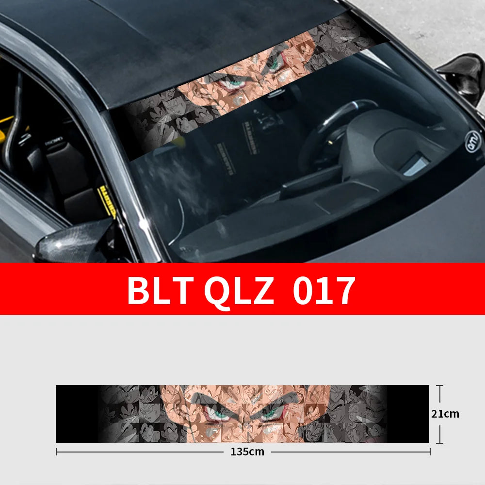 GOKU Front and Rear Decorative Sunshade Decals
