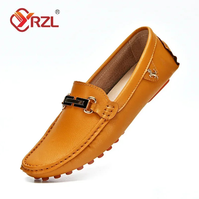 Handmade Leather Slip-On Moccasins