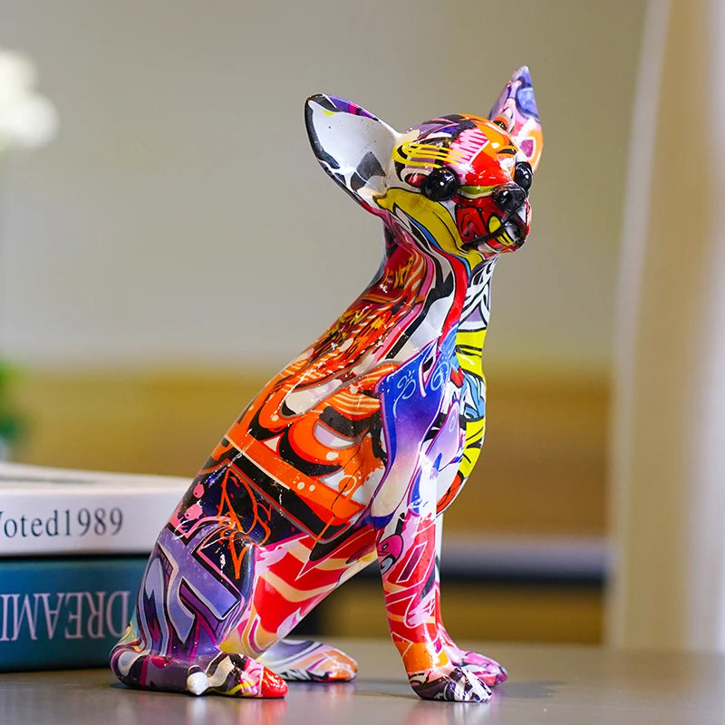 Decorative Home Decor Cute Graffiti Chihuahua