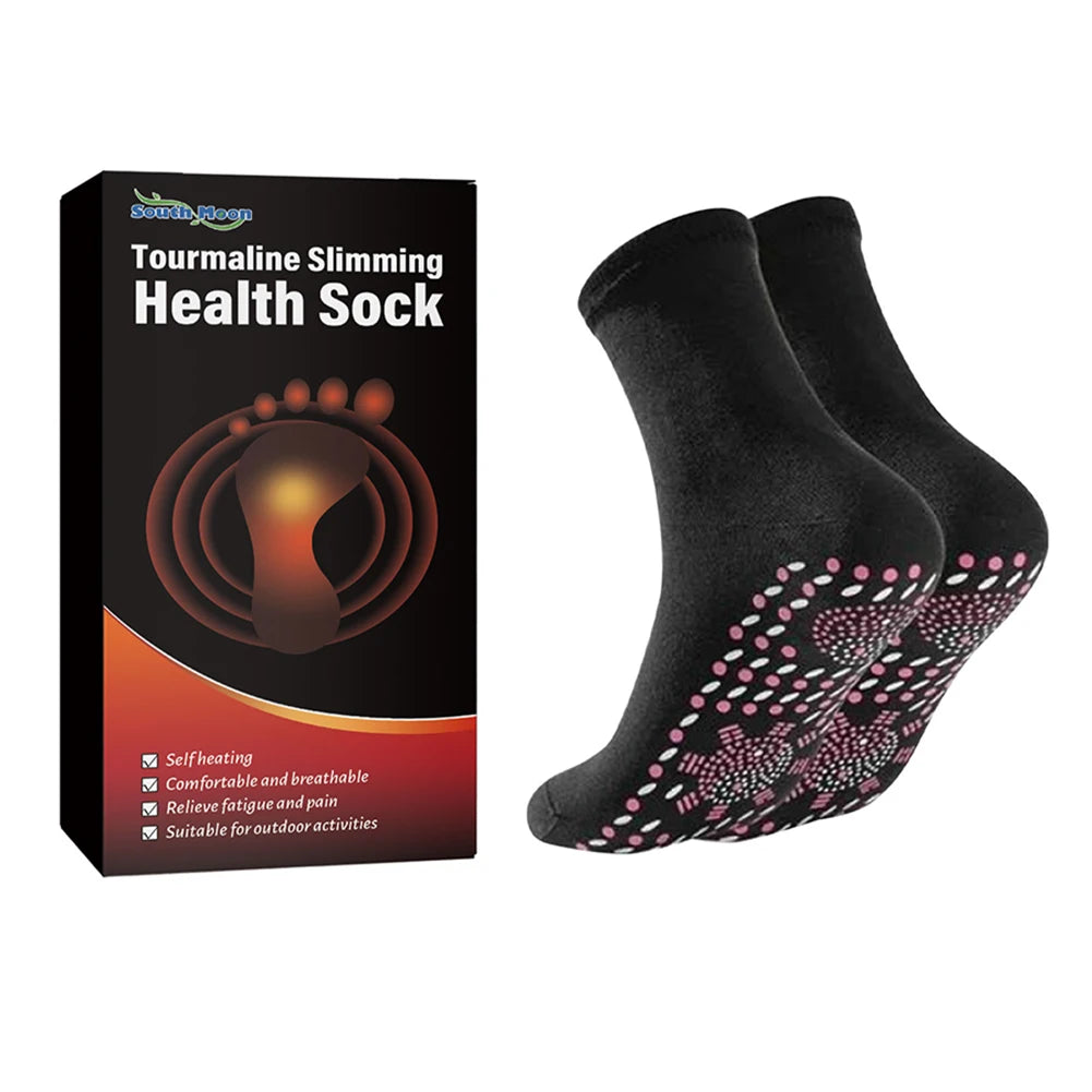 Warm Self Heated Massage Socks Therapy Non-Slip