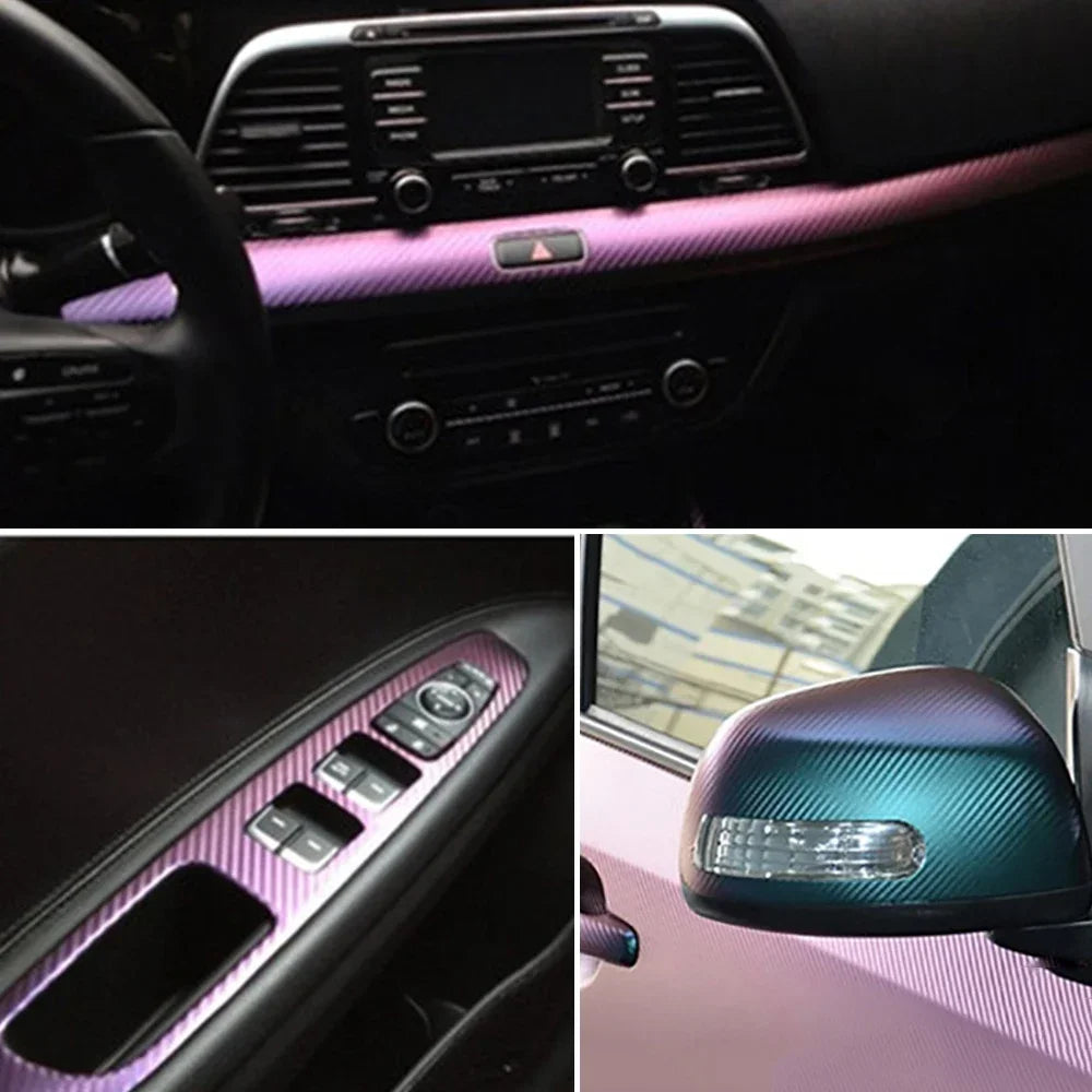 Chameleon 3D Carbon Fiber Vinyl Film Decal