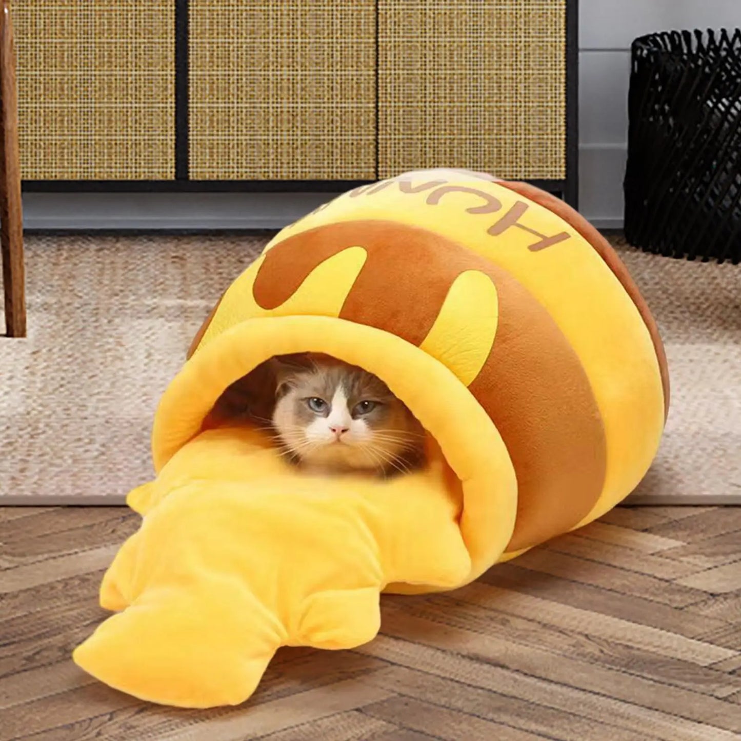 Cat Bed Honey Pot Shape Comfortable Nest