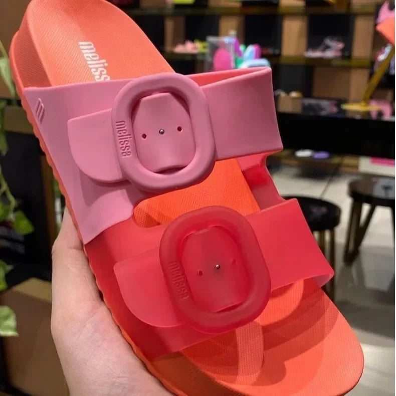 Wide Face Cool Open Toe Jelly Shoes