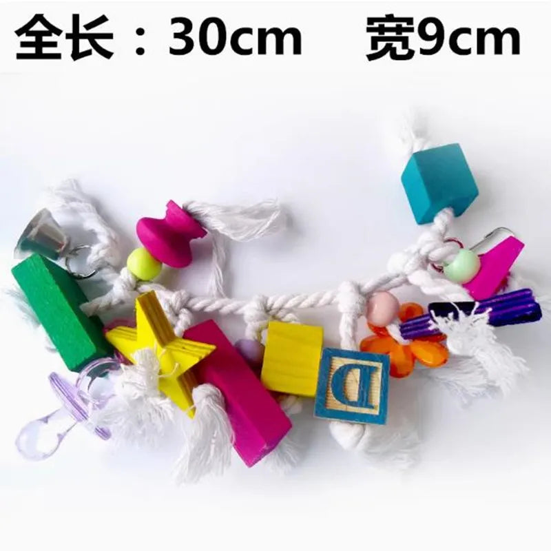 Parrot Grinding Swing Station String Toy