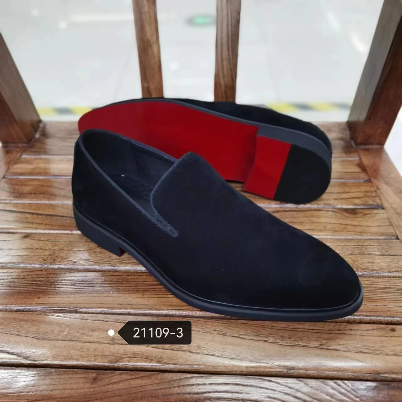 Red Bottom Loafers Slip-On