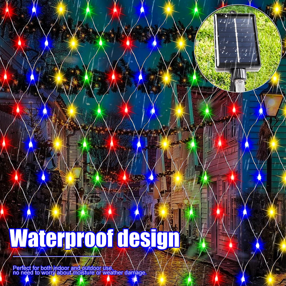 9.8*6.6Ft Solar Waterproof Garden Lights for Patio