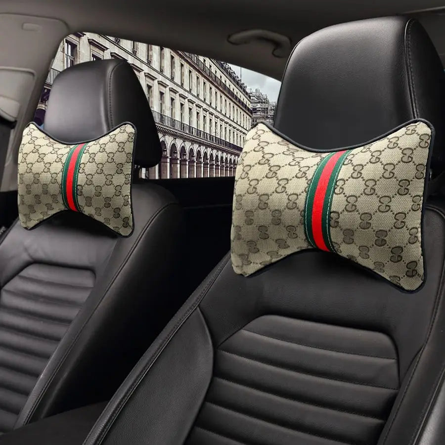Wheel Cover with 2 Headrest Pillows and Seat Belt Shoulder Pads