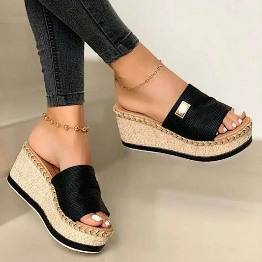 Womens Thick Bottom Casual Leisure Summer Wedges