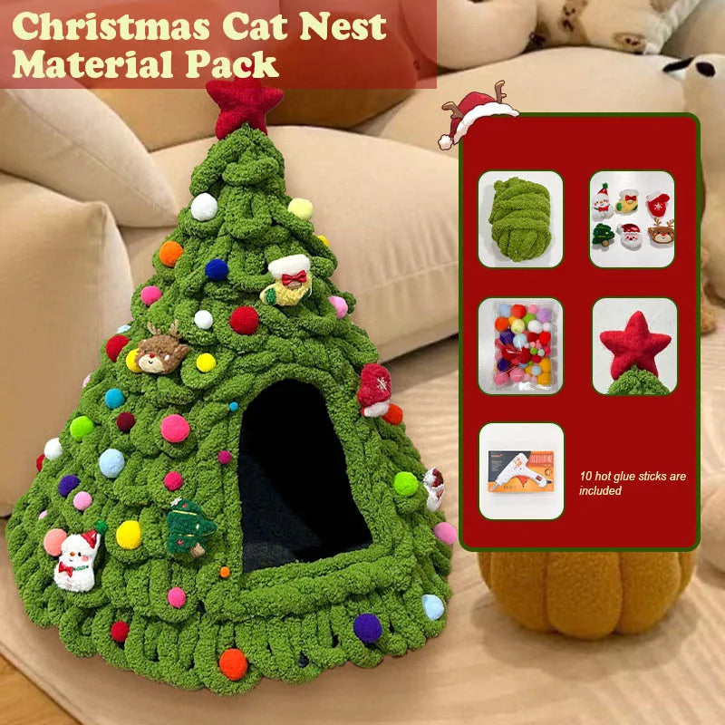 Christmas Tree Bed DIY Yarn Tools Package Homemade