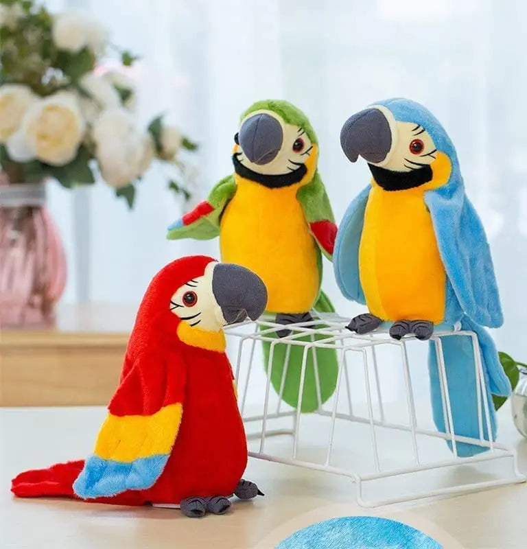 Talking Parrot Plush Pal Repeat What You Say