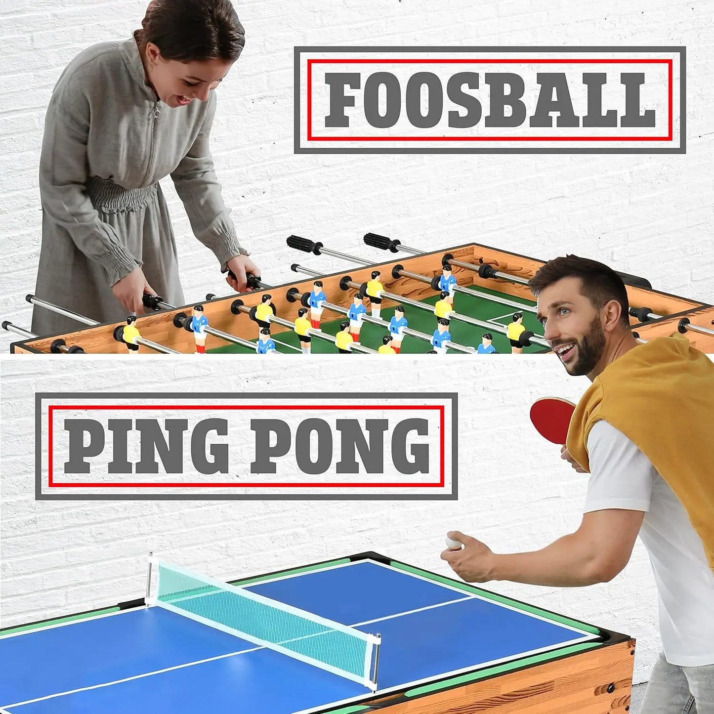 Multi Game Table, 48" Sports Arcade Games with Accessories