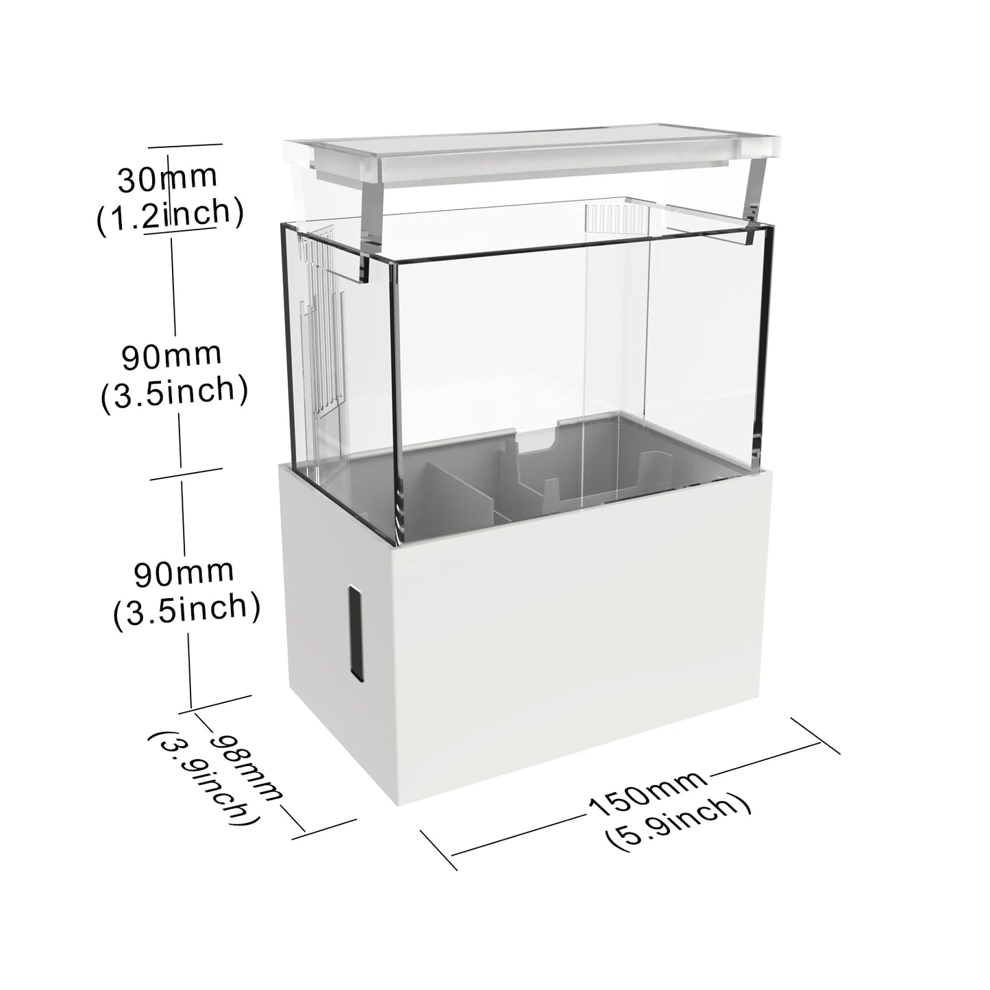 All-in-One Desktop Mini Acrylic Reef Aquarium