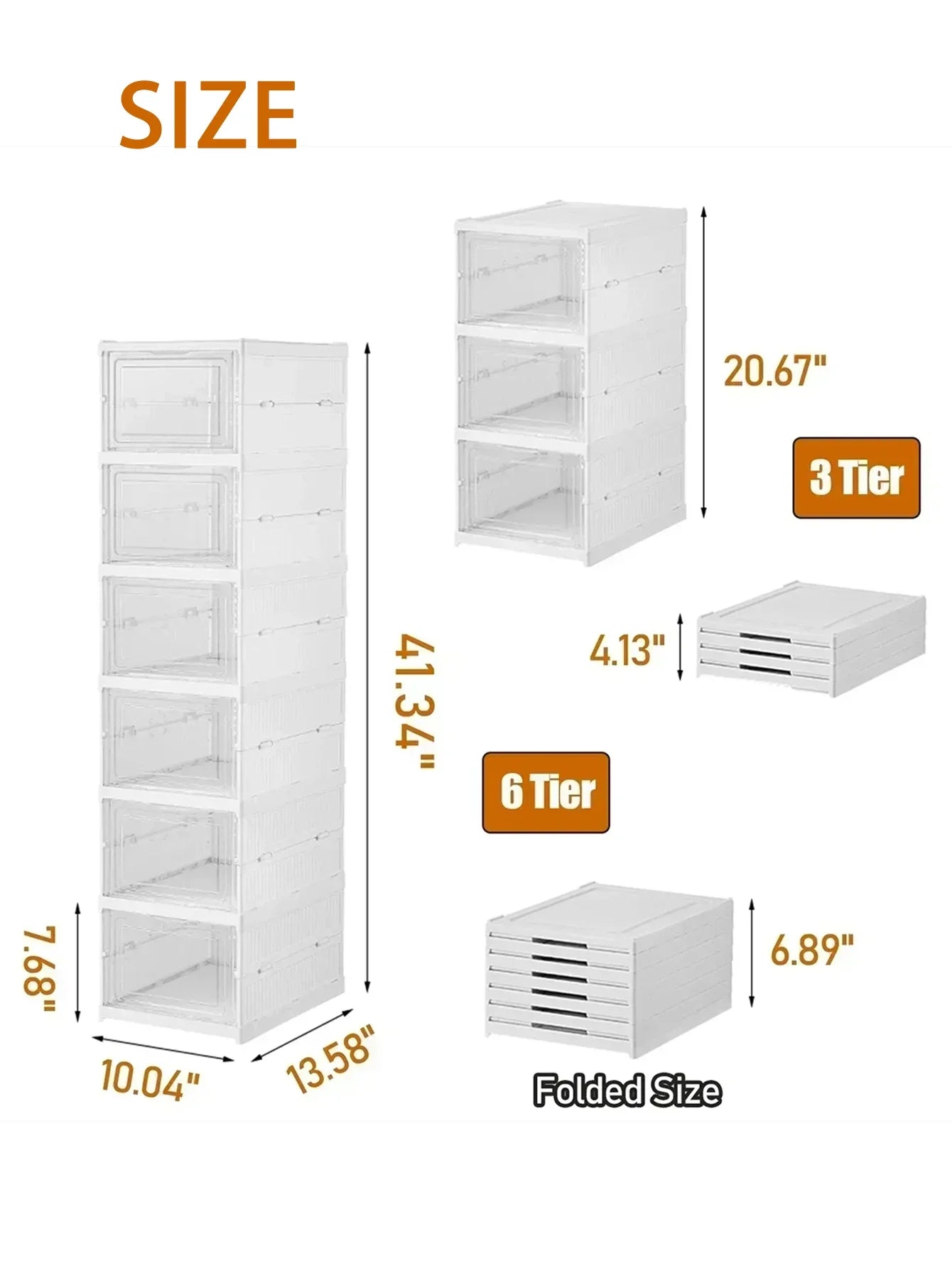 6/3/1 Layers Shoes Rack Storage Stackable Dustproof