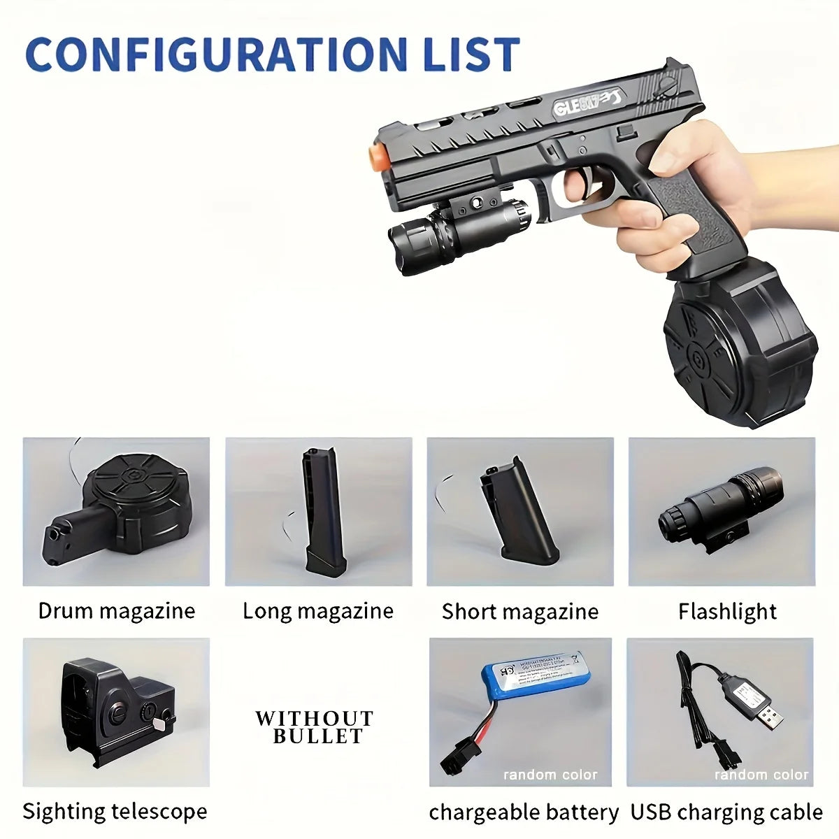 Beads Blaster Gun Toy with Big Drum