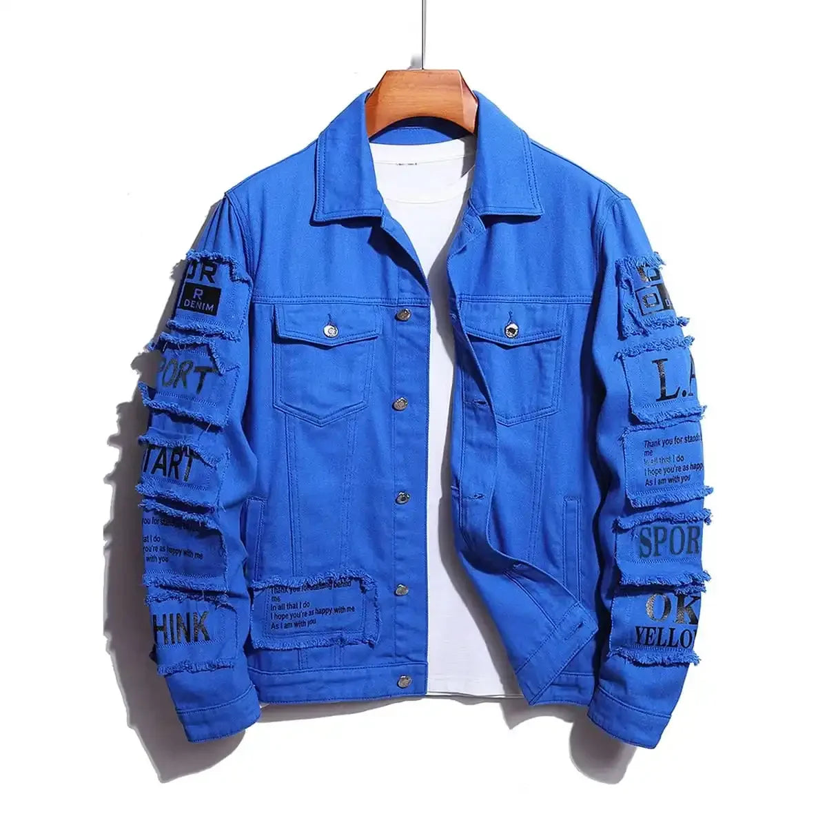 Denim Cotton Stretch Trucker Jacket for Men