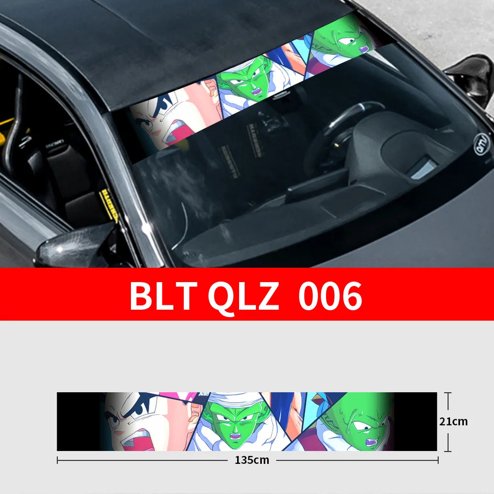 GOKU Front and Rear Decorative Sunshade Decals