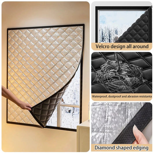 Window Windproof Cold Double Thick Blackout Curtain
