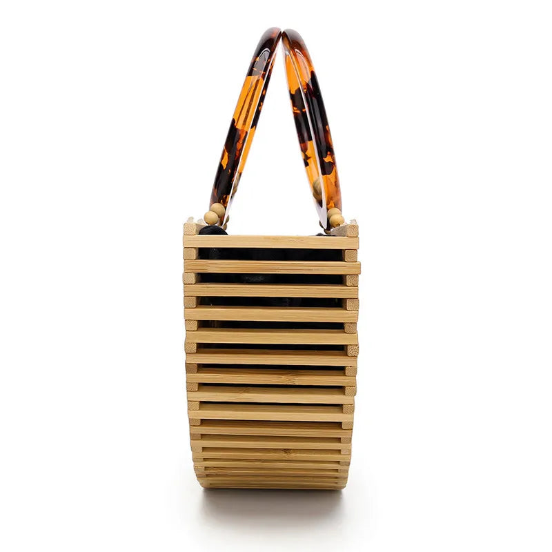 Luxury Womens Small Bamboo Handbag