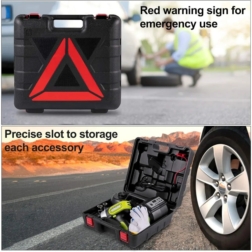 Electric 5 Ton Car Jack Hydraulic with Electric Impact Wrench