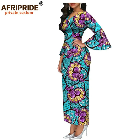 African Dashiki Bodycon Long Dress