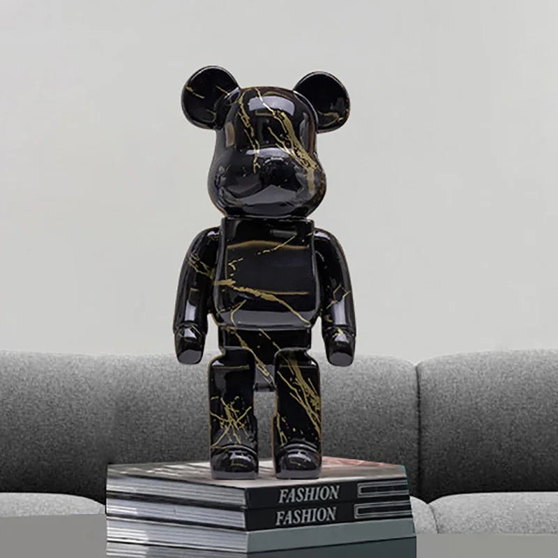 27cm/10Inches Graffiti Bear Figurine Home Decor
