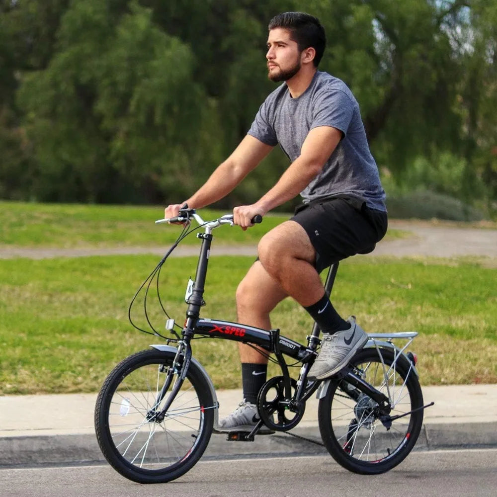 20" 7 Speed Folding Compact City Commuter Bike (NOT an Electric Bike)