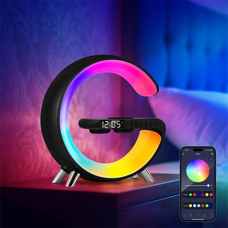 G Shaped LED Lamp Bluetooth Speaker