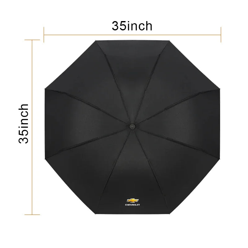 Windproof Fully Automatic Compact 3 Folding Umbrella