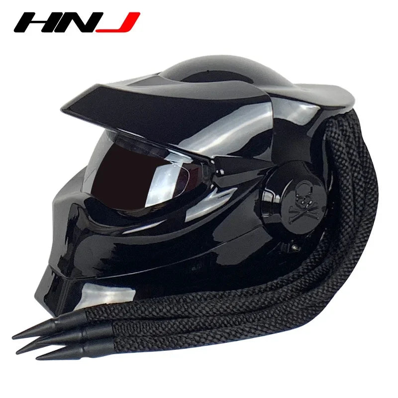 Blood Warrior Motorcycle Braid Predator Helmet