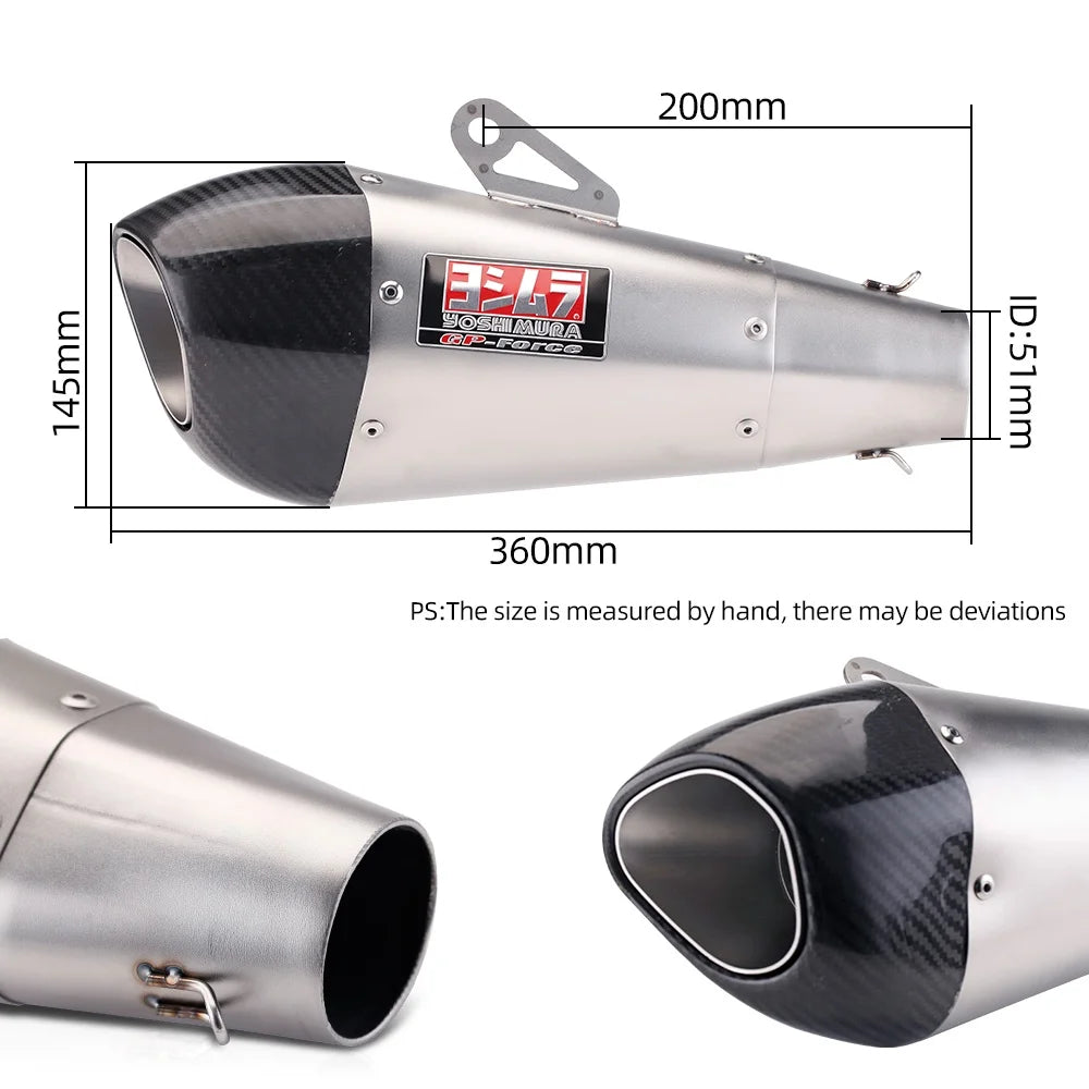 Motorcycle Modified Muffler Yoshimura R55 Exhaust Pipe