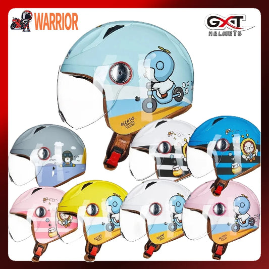 Child Cute Cartoon Motorcycle Helmet