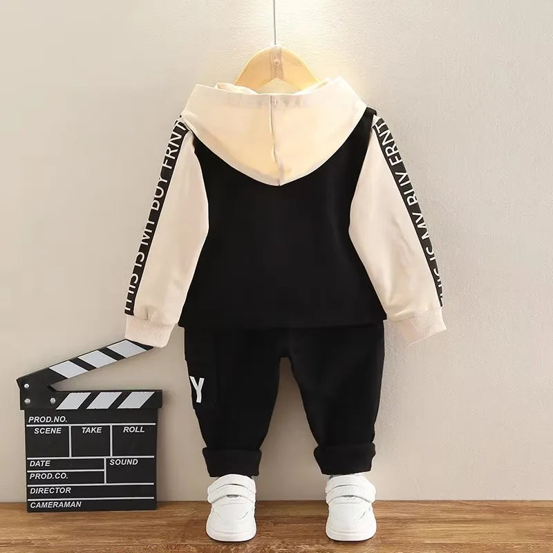 Boys Vest+ Long Sleeves Casual Pants Fashion Suit