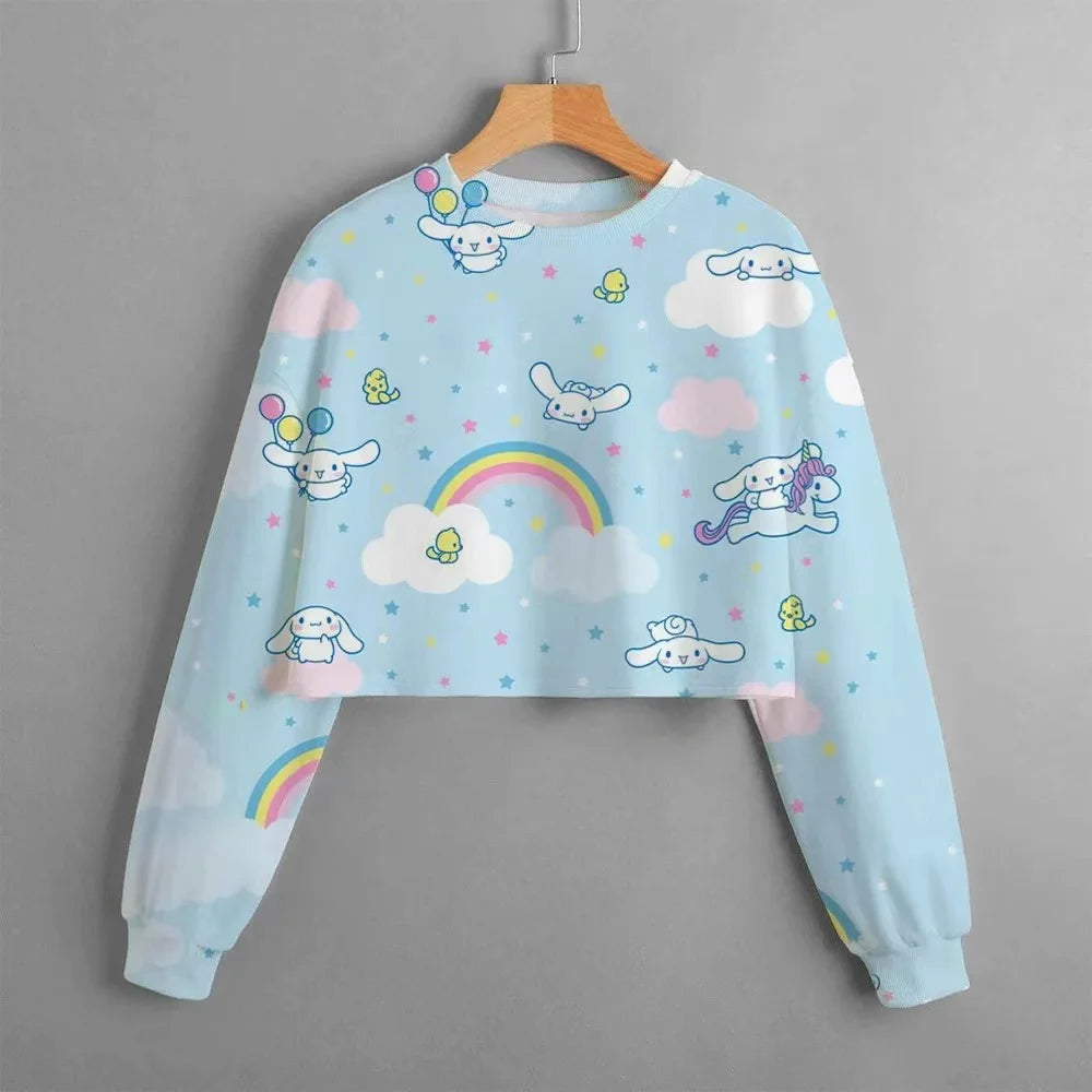 Disney Joint Classic Series Hello Kitty Printed Round Neck Top