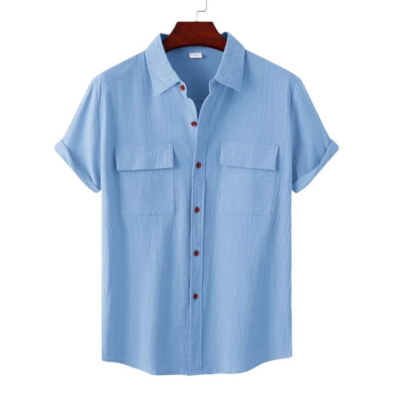 New Luxury Shirt Men Short Sleeve High Quality