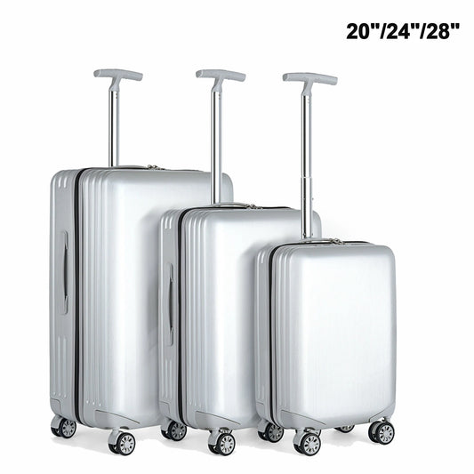 3Pcs ABS+PC Luggage Set Travel Suitcase Set