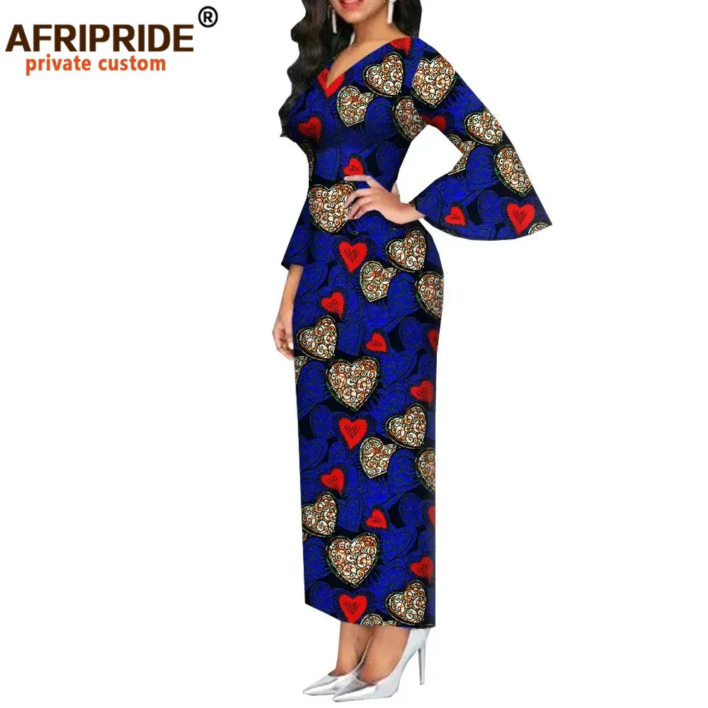 African Dashiki Bodycon Long Dress
