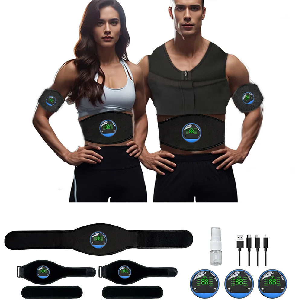 Smart EMS Fitness Belt with LED Display