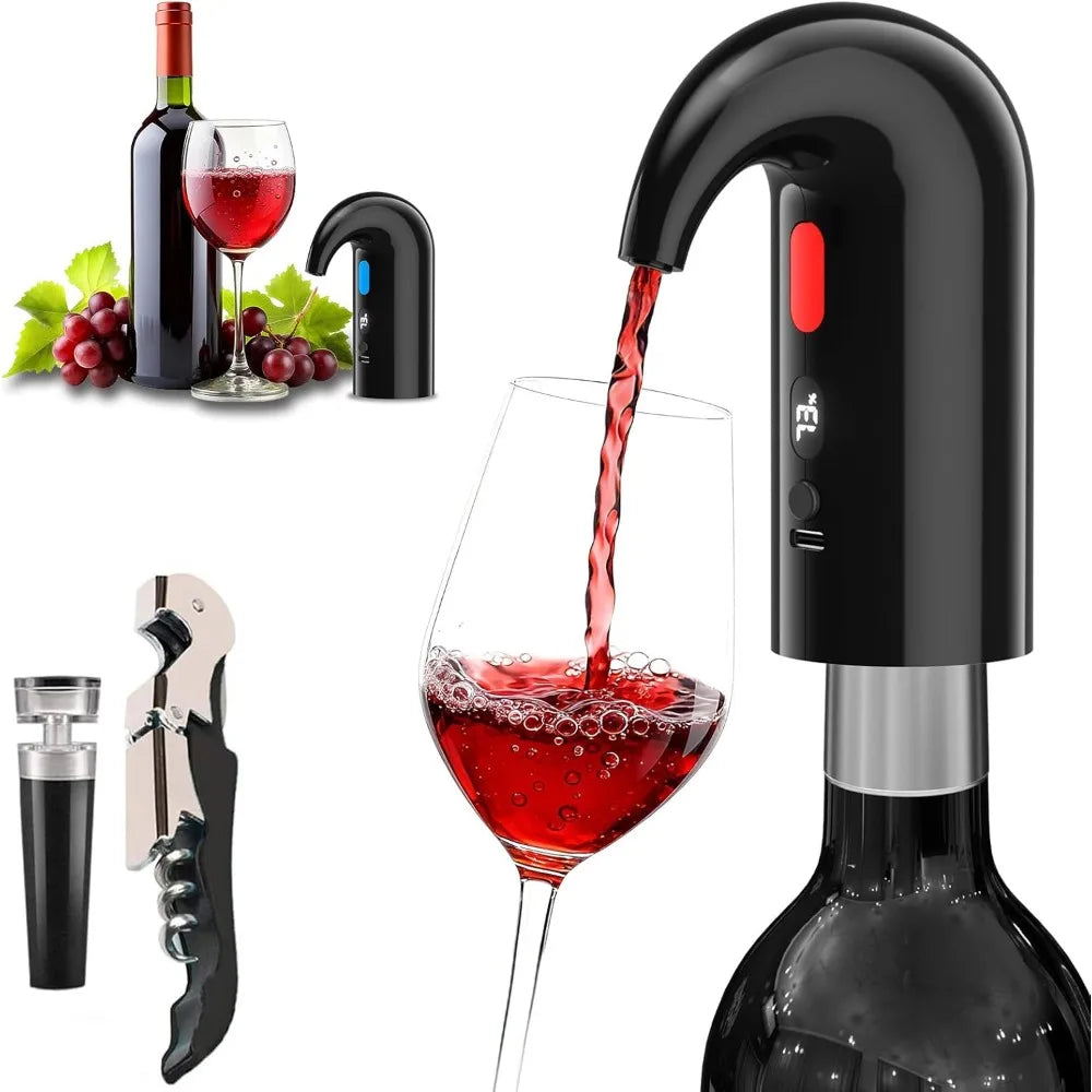 Electric Wine Aerator & Decanter Pump Quiet Dual-Pump