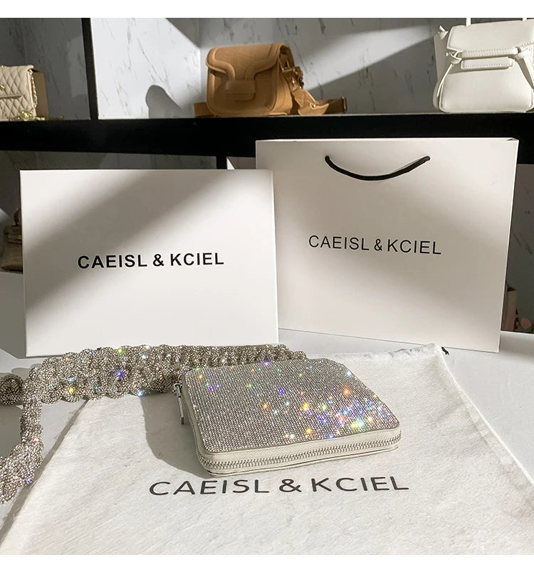Luxury Designer Crystal Shiny Rhinestones Diamond Clutch