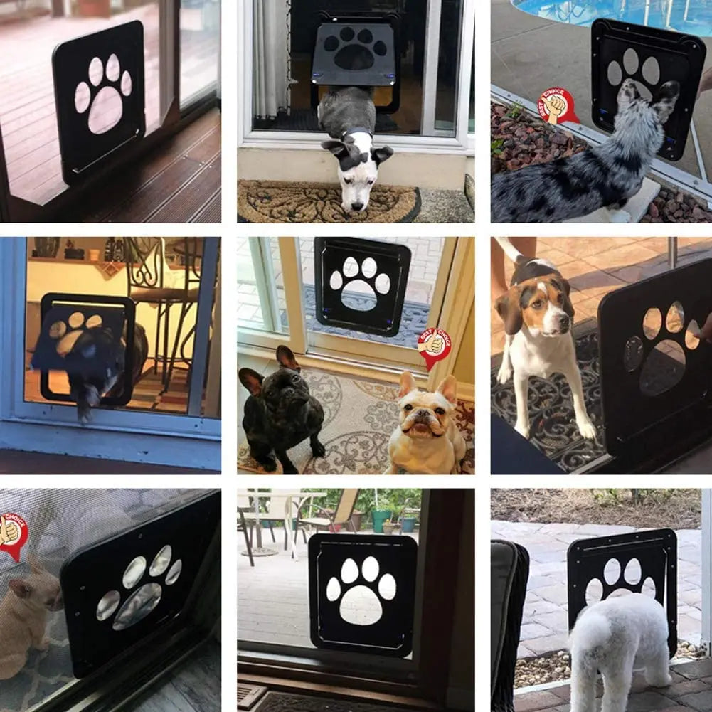 Dog Cat Door Lockable Magnetic Screen