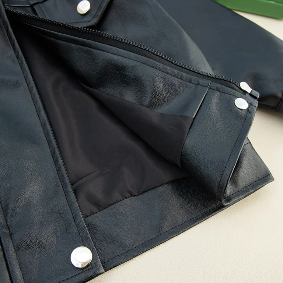 Boy Girls Leather Jacket
