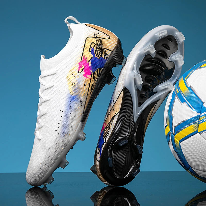 Soccer Cleats FG Non-Slip Long Spikes Ultralight