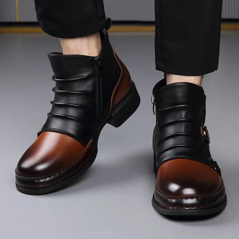 Fashion Casual Zipper Motorcycle Boots New Design
