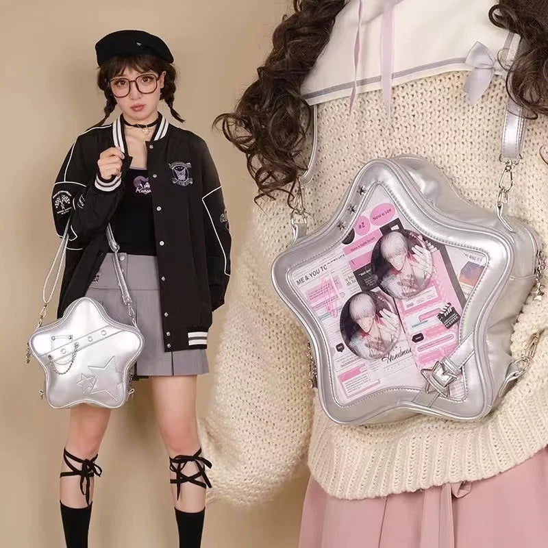 New Transparent School Bag for Women Sweet